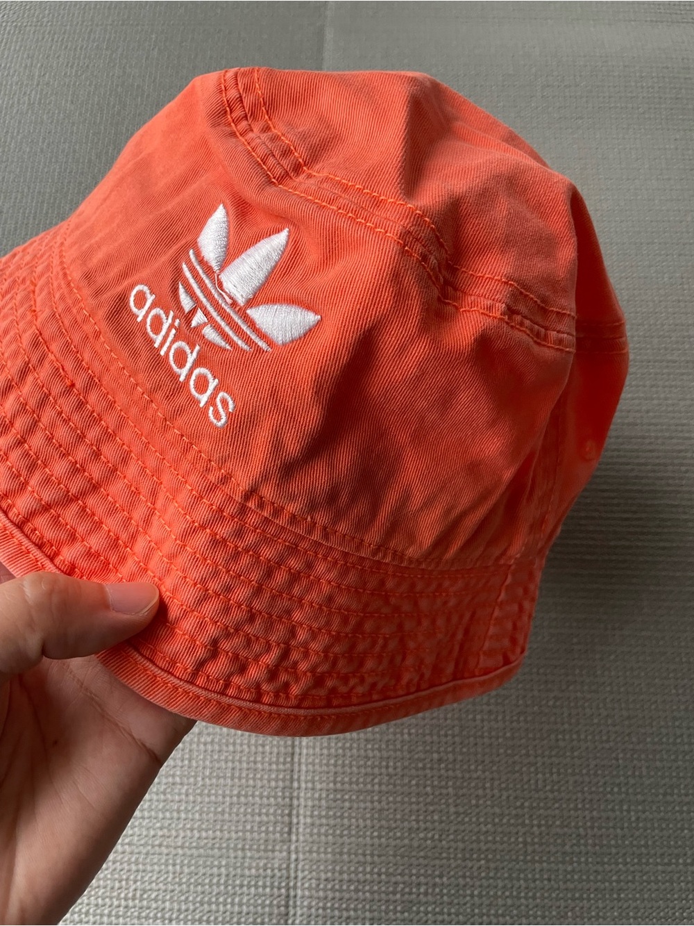 adidas Orange Trefoil Bucket Hat - Picture 4 of 5